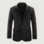 Bocelli Quilted Leather Blazer