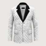 Bocelli Tuxedo Quilted Leather Blazer