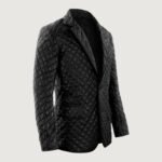 Bocelli Quilted Leather Blazer - Image 2