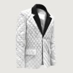 Bocelli Tuxedo Quilted Leather Blazer - Image 2