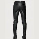 Electric Zipper Mono Leather Pants - Image 2