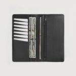 Cameron Black Leather Long Wallet - Image 5