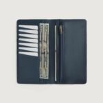 Cameron Blue Leather Long Wallet - Image 4