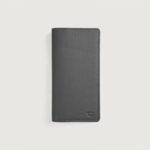 Cameron Grey Leather Long Wallet