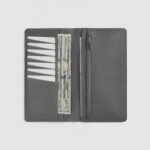 Cameron Grey Leather Long Wallet - Image 5