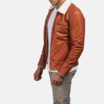 Dan Frost Tan Shearling Jacket - Image 2