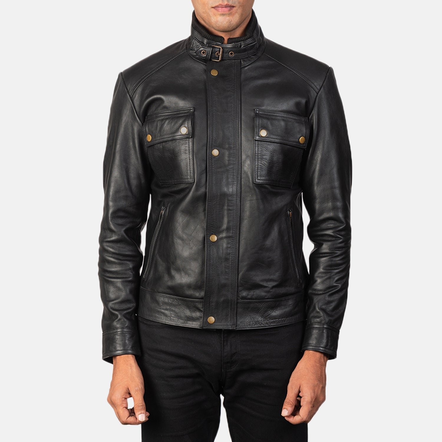 Darren_Black_Leather_Biker_Jacket_Made_of_100_Real_Cowhide_Leather_1_04478cac-11b4-427a-9b93-62576a111c4a Darren Black Leather Biker Jacket - Image 1