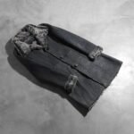 Erica Shearling Black Leather Coat - Image 8