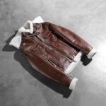 Fiona Brown Hooded Shearling Leather Jacket - Image 7