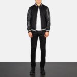 Harrison Black Hybrid Varsity Jacket - Image 4