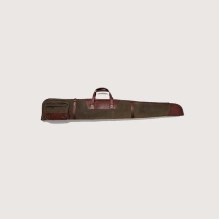 Brass Zippers Waxed Canvas Shotgun Case