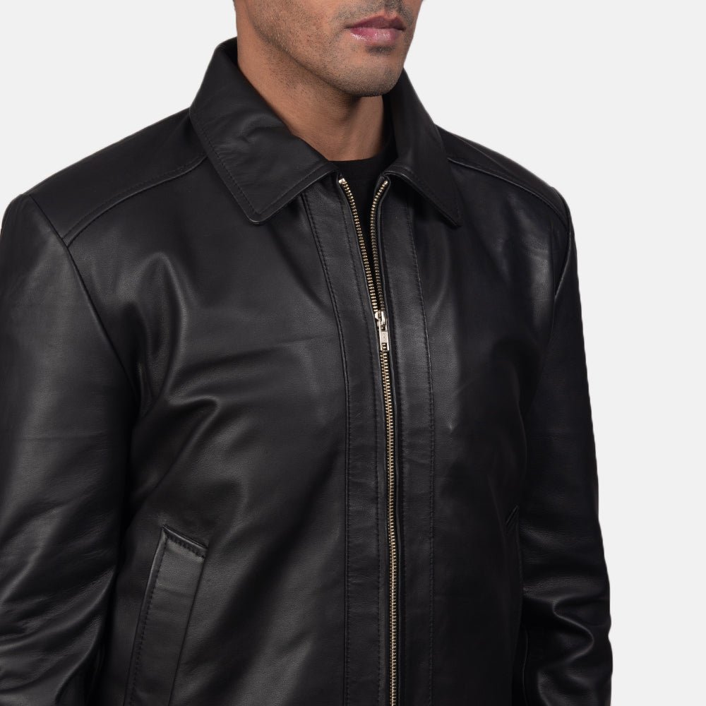 Inferno Black Leather Jacket - Image 6