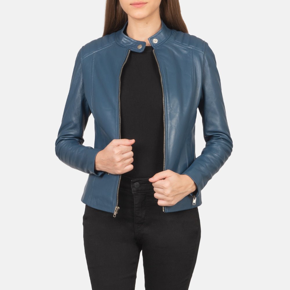 Kelsee_Blue_Leather_Biker_Jacket_For_Women_2_46b29d59-27ed-46a8-b397-9547ec87c386 Kelsee Blue Leather Biker Jacket - Image 1