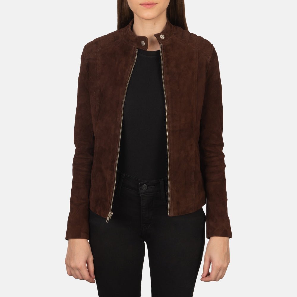 Kelsee_Mocha_Suede_Biker_Jacket_2_f7b09ab2-869e-4a64-8ad0-29a3d274f68a Kelsee Mocha Suede Biker Jacket - Image 1