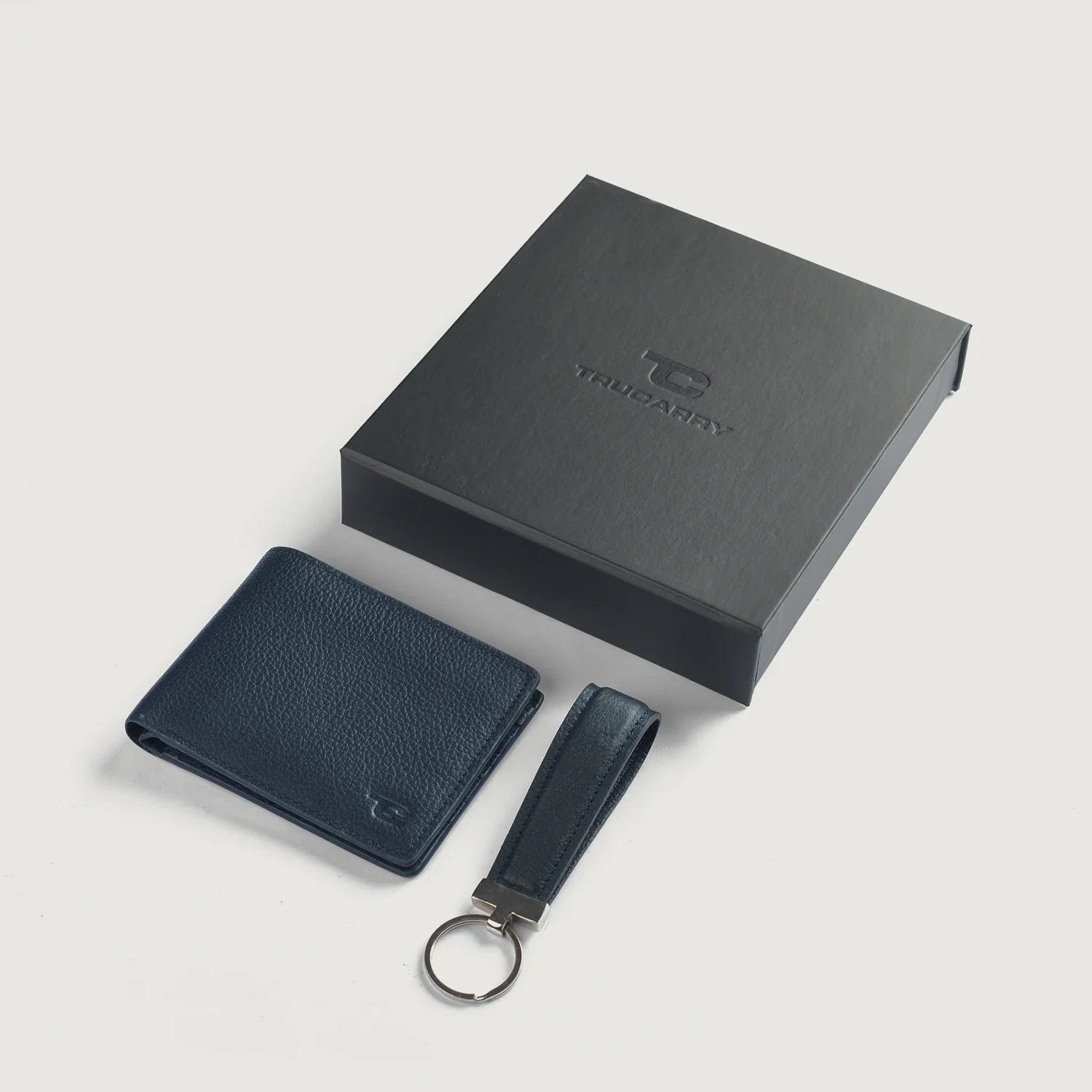 Marvin Blue Leather Gift Set - Image 1