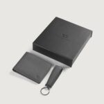 Marvin Grey Leather Gift Set