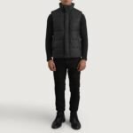 Bryan Black Puffer Vest - Image 3