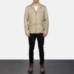 Kajetan Beige Safari Jacket - Image 3