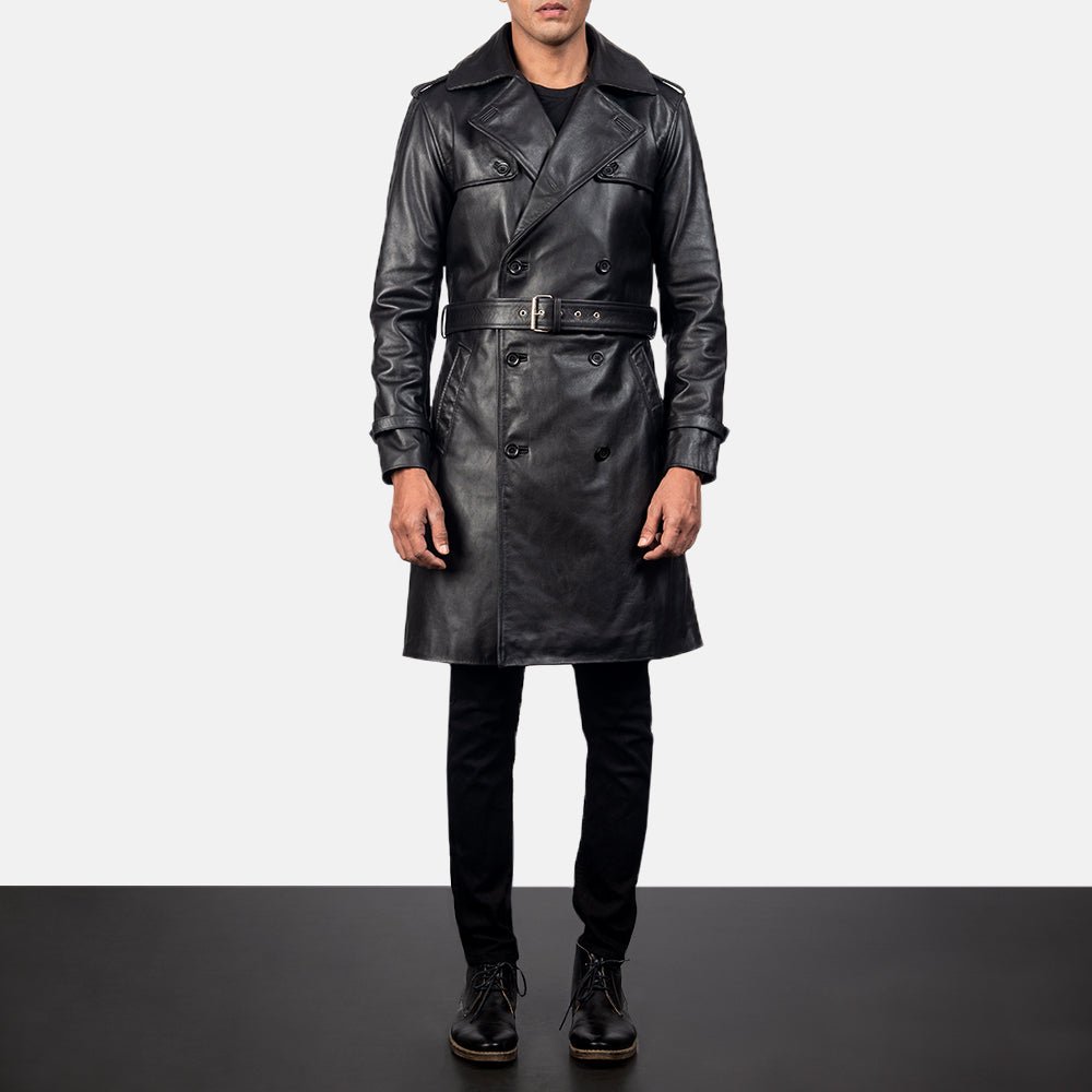 Men_27s_Royson_Black_Leather_Duster_Coat4488-2-1557206583771_d02e59fd-e515-4582-a97e-f6d48a014331 Royson Black Leather Duster Coat - Image 1
