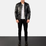 [FS] Bomia Ma-1 Black Leather Bomber Jacket - Image 3