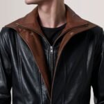 Connor Black Leather Coat - Image 6