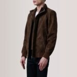 Lester Brown Suede Bomber Jacket - Image 4