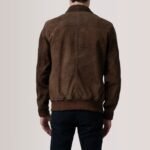 Lester Brown Suede Bomber Jacket - Image 5