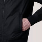 Morrison Black Canvas Bomber Jacket - Image 6