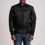 Quinton MA-1 Black Bomber Jacket