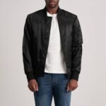 Quinton MA-1 Black Bomber Jacket - Image 3