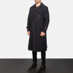 Detective Black Wool Coat - Image 2