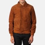 Coffmen Brown Suede A2 Bomber Jacket - Image 4