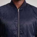 Danson Quilted Blue Varsity Jacket - Image 6
