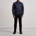 Danson Quilted Blue Varsity Jacket - Image 4