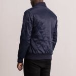 Danson Quilted Blue Varsity Jacket - Image 5