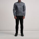 Danson Quilted Grey Varsity Jacket - Image 5