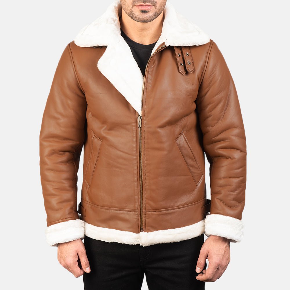Men_s_Francis_B-3_Brown_Leather_Bomber_Jacket7792-4-1581313500293_030cec3a-e7b2-4efc-b3e9-d6230cb91883 Francis Brown Leather Bomber Jacket - Image 1