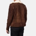 Furton Mocha Suede Biker Jacket - Image 5