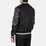 Harrison Black Hybrid Varsity Jacket - Image 5