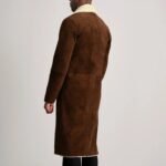 Kolby Brown Suede Shearling Coat - Image 5