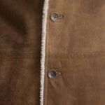 Kolby Distressed Brown Leather Shearling Coat - Image 4