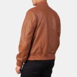 Shane Brown Leather Bomber Jacket - Image 5