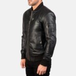 [FS] Bomia Ma-1 Black Leather Bomber Jacket - Image 2