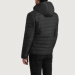 Tyler Black Hooded Puffer Jacket - Image 5