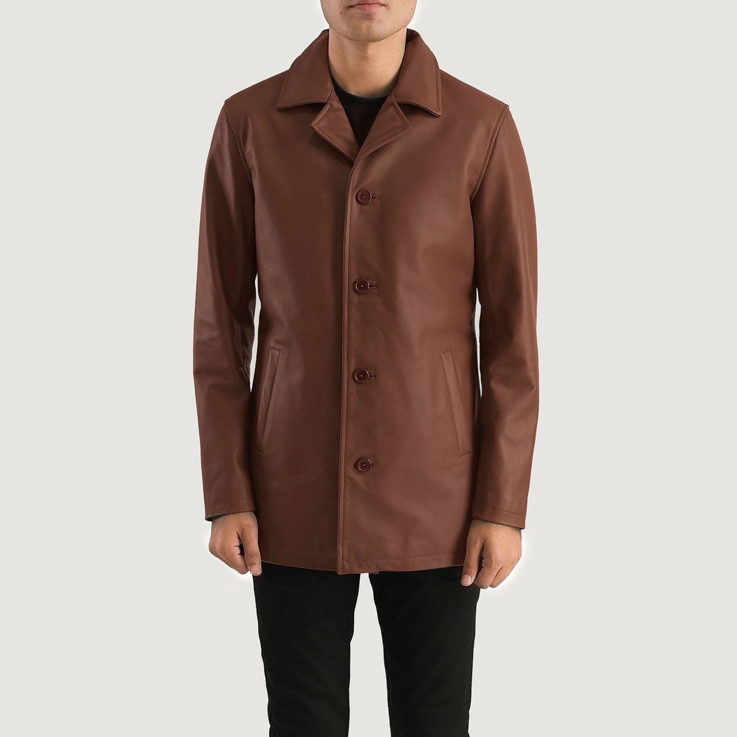 Men_s_Urban_Slate_Brown_Leather_Coat_Close_Front-5_e0a208a4-e2b5-4923-8ff4-d96d238b5c19 Urban Slate Brown Leather Coat - Image 1