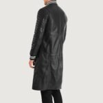 Wilde Black Leather Varsity Coat - Image 5