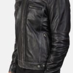 Youngster Black Leather Biker Jacket - Image 6