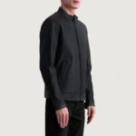 Zen Matte Black Leather Biker Jacket - Image 2