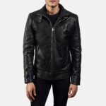 [FS] Legacy Black Leather Biker Jacket - Image 4