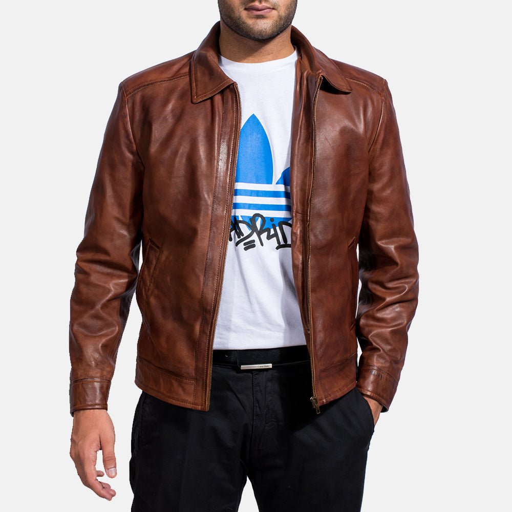 [FS] Inferno Brown Leather Jacket - Image 4